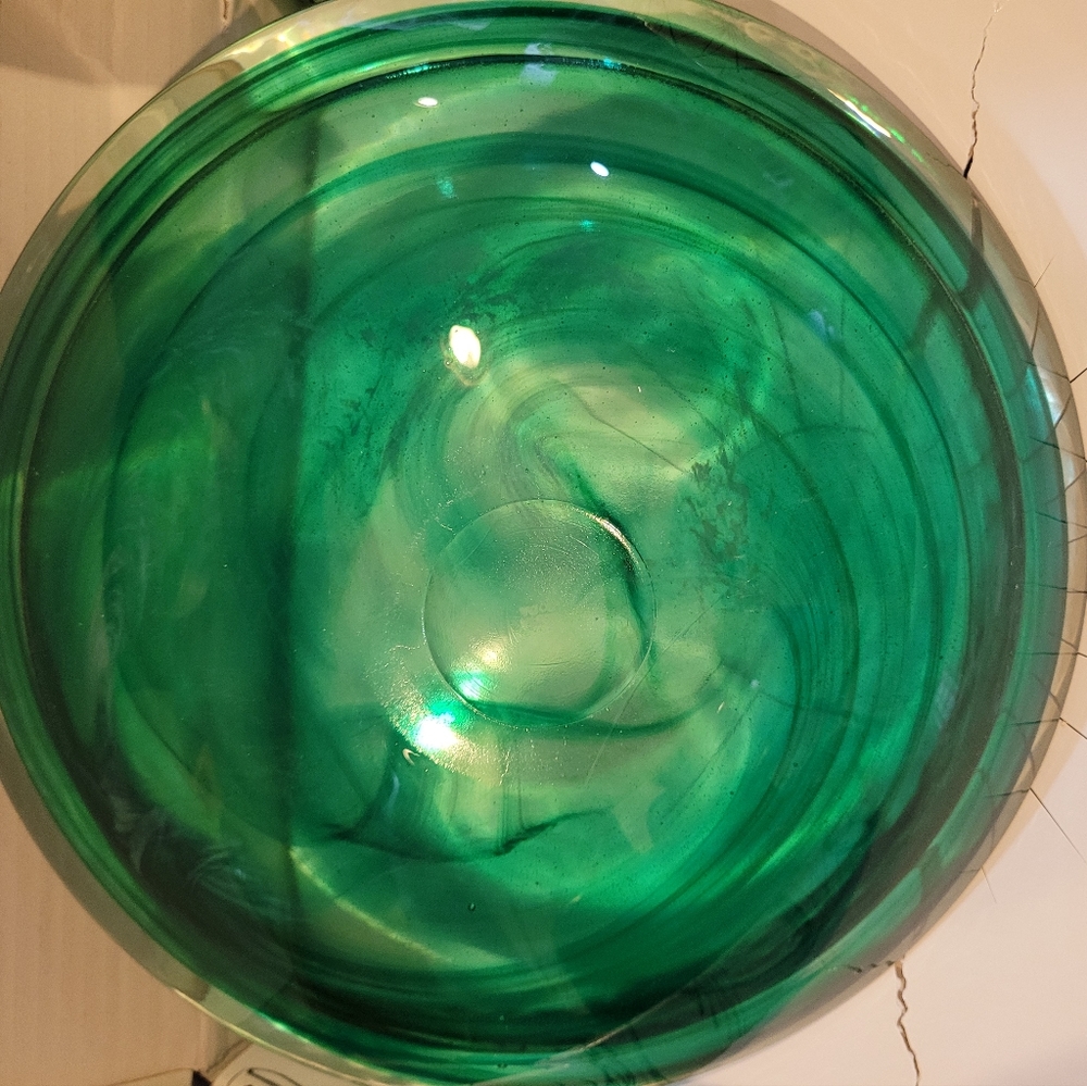 Kosta Boda green bowl